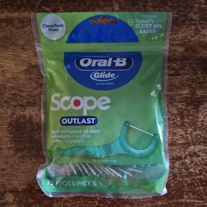 Oral-B Glide Floss Picks - Scope Outlast - Mint Flavor - 75 Flossers